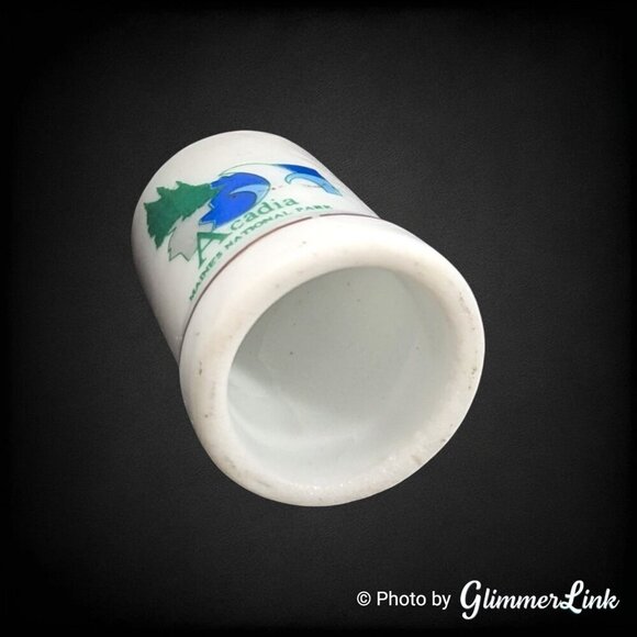 Acadia National Park Maine Souvenir Porcelain Collectible Thimble - Picture 9 of 10